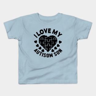 I love my autisom son Kids T-Shirt